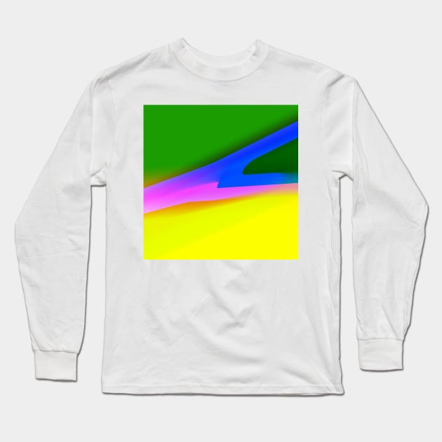 yellow green orange abstract texture Long Sleeve T-Shirt by Artistic_st